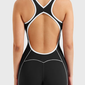 Yeoreo Antonia Kontrastbesatz Flared Jumpsuit - Yeoreo Germany