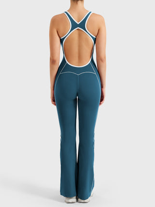 Yeoreo Antonia Kontrastbesatz Flared Jumpsuit - Yeoreo Germany