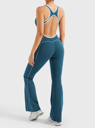 Yeoreo Antonia Kontrastbesatz Flared Jumpsuit - Yeoreo Germany
