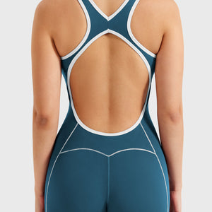 Yeoreo Antonia Kontrastbesatz Flared Jumpsuit - Yeoreo Germany