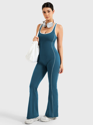 Yeoreo Antonia Kontrastbesatz Flared Jumpsuit - Yeoreo Germany