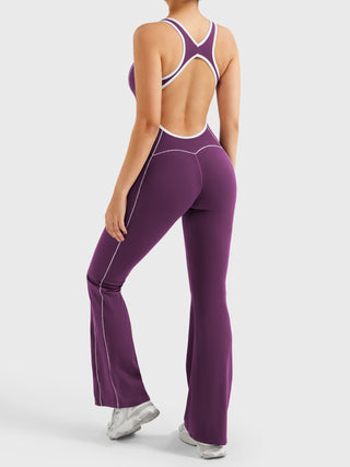 Yeoreo Antonia Kontrastbesatz Flared Jumpsuit - Yeoreo Germany