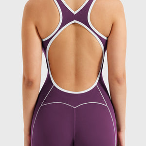 Yeoreo Antonia Kontrastbesatz Flared Jumpsuit - Yeoreo Germany