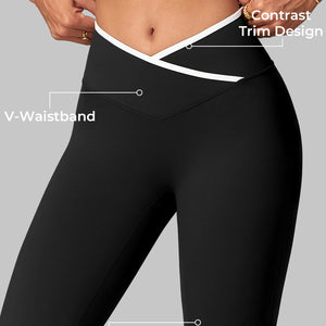 Yeoreo Alberta Kontrastbesetztes Flare Leggings