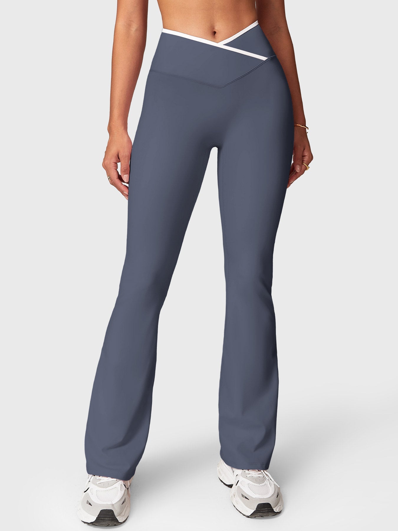 Yeoreo Alberta Kontrastbesetztes Flare Leggings