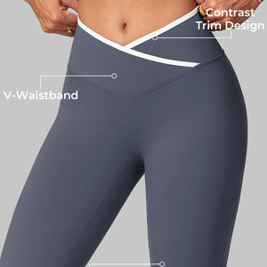 Yeoreo Alberta Kontrastbesetztes Flare Leggings