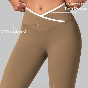Yeoreo Alberta Kontrastbesetztes Flare Leggings
