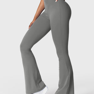 Yeoreo Daze V-Rücken Schlaghosen Flared Leggings Grau