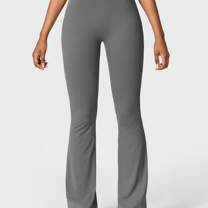 Yeoreo Daze V-Rücken Schlaghosen Flared Leggings Grau