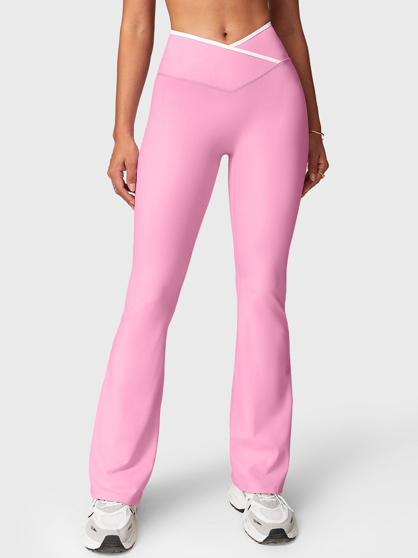 Yeoreo Alberta Kontrastbesetztes Flare Leggings