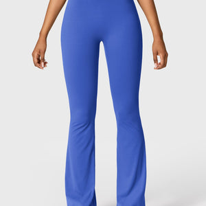 Yeoreo Daze V-Rücken Schlaghosen Flared Leggings Königsblau