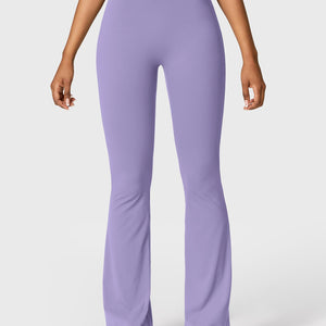 Yeoreo Daze V-Rücken Schlaghosen Flared Leggings Hellviolett