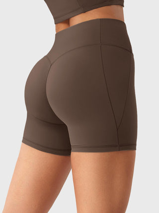 Yeoreo Clementine Halber Reißverschluss Crop Top Shorts Sets - Yeoreo Germany