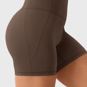 Yeoreo Clementine Halber Reißverschluss Crop Top Shorts Sets - Yeoreo Germany
