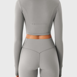 Yeoreo Clementine Halber Reißverschluss Crop Top Shorts Sets - Yeoreo Germany