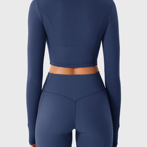 Yeoreo Clementine Halber Reißverschluss Crop Top Shorts Sets - Yeoreo Germany