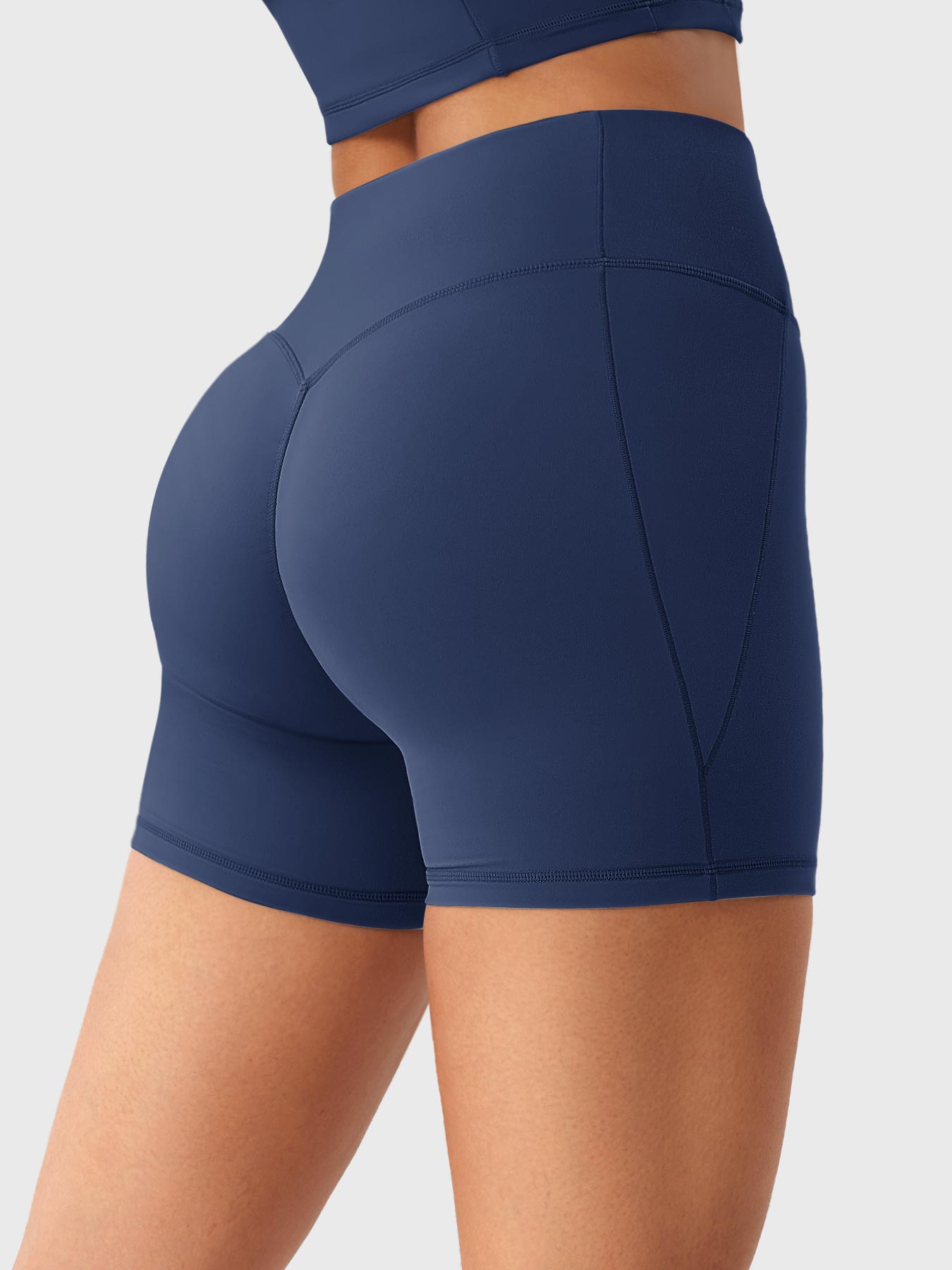 Yeoreo Clementine Halber Reißverschluss Crop Top Shorts Sets - Yeoreo Germany