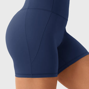 Yeoreo Clementine Halber Reißverschluss Crop Top Shorts Sets - Yeoreo Germany
