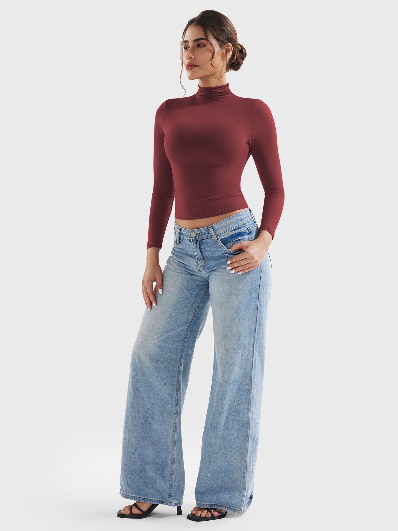 Yeoreo Sariah Rollkragen-Langarm Shirt - Yeoreo Germany