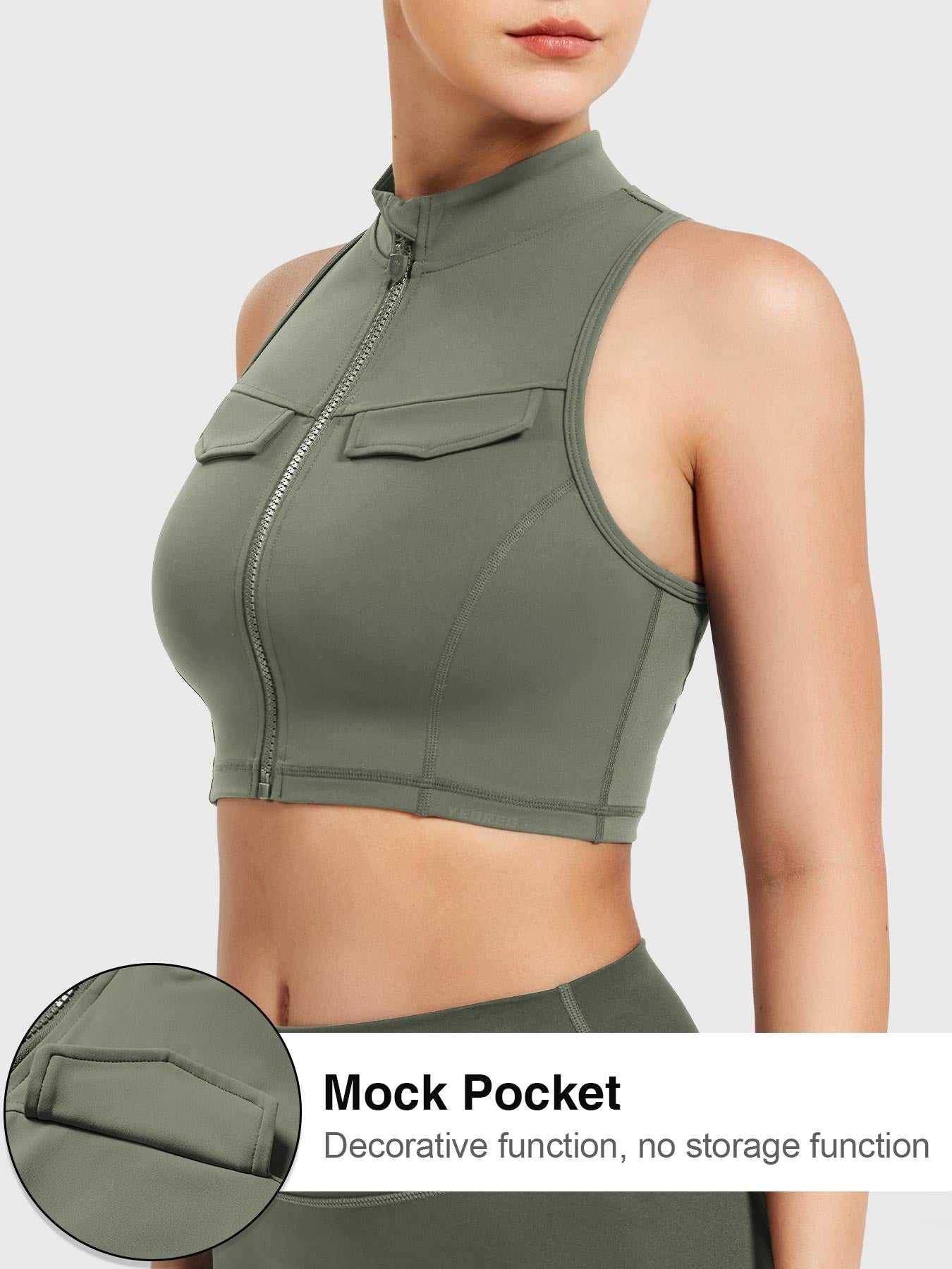 Yeoreo Chlonie Cargo Crop Tank