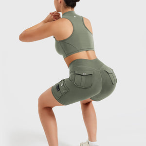 Yeoreo Chlonie Cargo Crop Tank