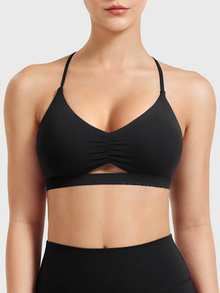 Yeoreo Chilene Criss Cross Back Sports Bra Schwarz / M