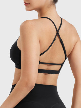 Yeoreo Chilene Criss Cross Back Sports Bra Schwarz / L