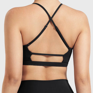 Yeoreo Chilene Criss Cross Back Sports Bra Schwarz / S