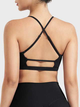 Yeoreo Chilene Criss Cross Back Sports Bra Schwarz / S