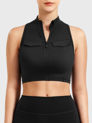 Yeoreo Chlonie Cargo Crop Tank Schwarz / S