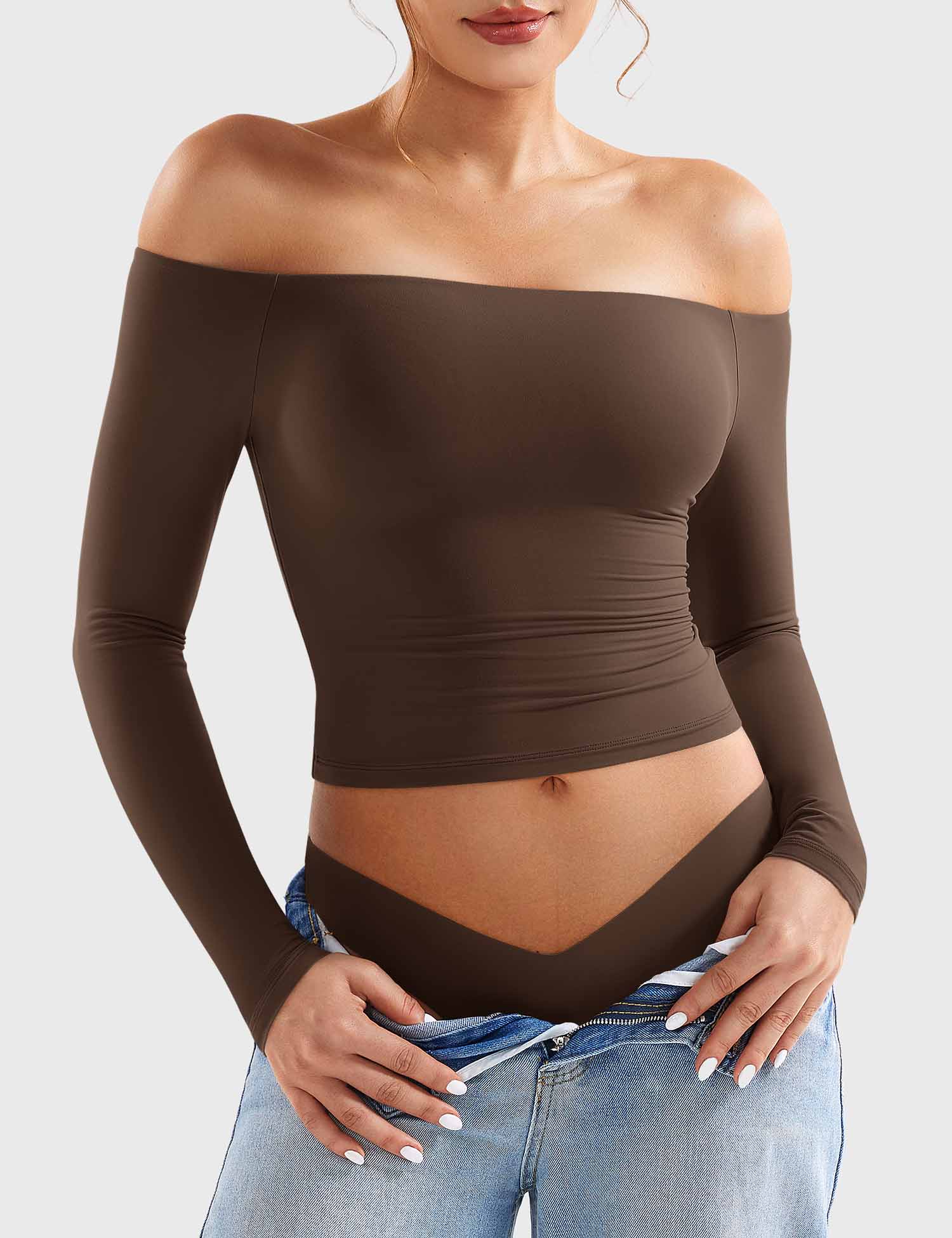 Yeoreo Luzlie schulterfreies Y2K Top - Yeoreo Germany