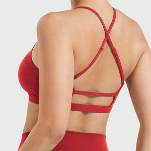 Yeoreo Chilene Criss Cross Back Sports Bra Weiß / L