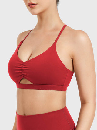 Yeoreo Chilene Criss Cross Back Sports Bra Weiß / XL