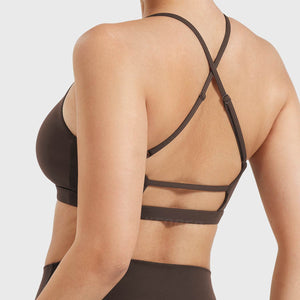 Yeoreo Chilene Criss Cross Back Sports Bra Rot / L