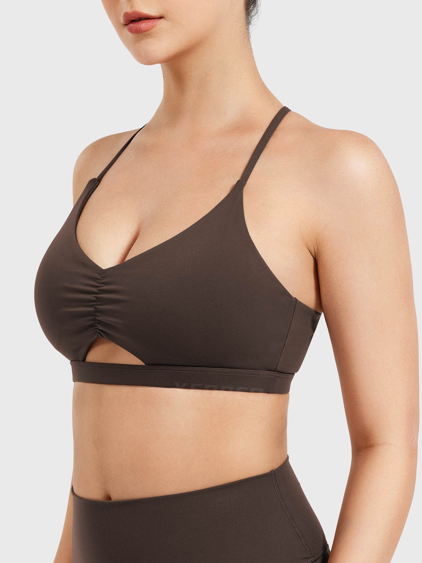 Yeoreo Chilene Criss Cross Back Sports Bra Rot / XL