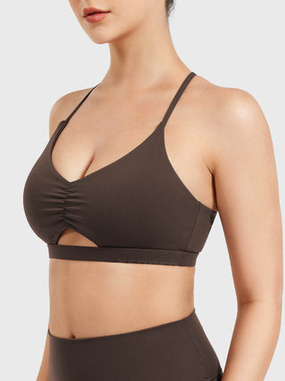 Yeoreo Chilene Criss Cross Back Sports Bra Rot / XL