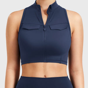 Yeoreo Chlonie Cargo Crop Tank Tiefblau / XS