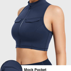 Yeoreo Chlonie Cargo Crop Tank Tiefblau / M