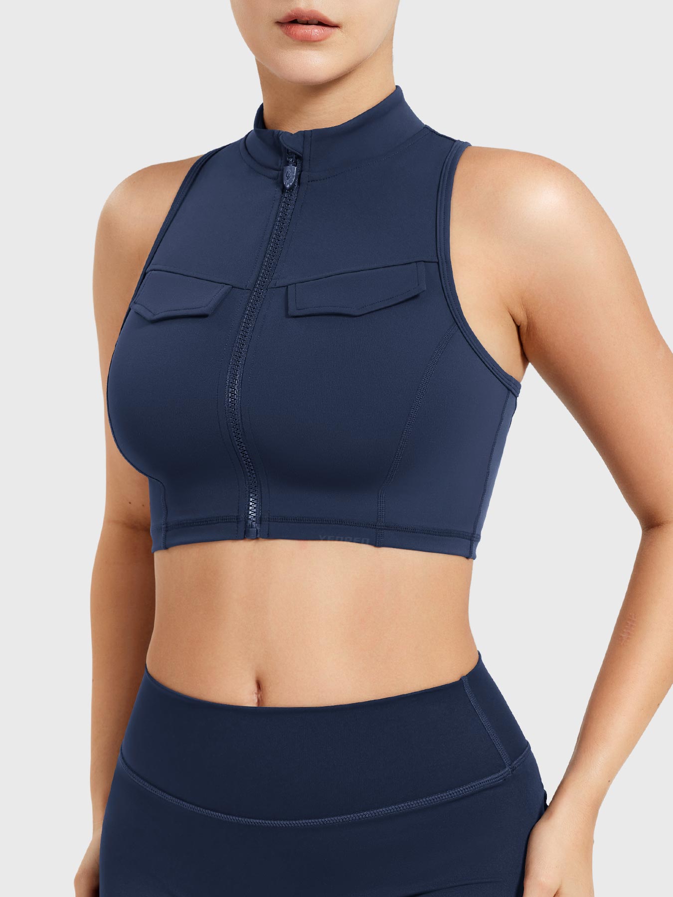 Yeoreo Chlonie Cargo Crop Tank Tiefblau / L