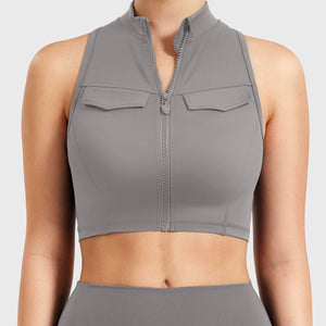 Yeoreo Chlonie Cargo Crop Tank Weiß / M