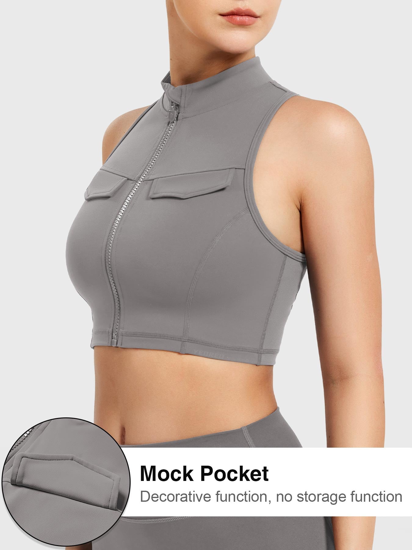 Yeoreo Chlonie Cargo Crop Tank Weiß / XL