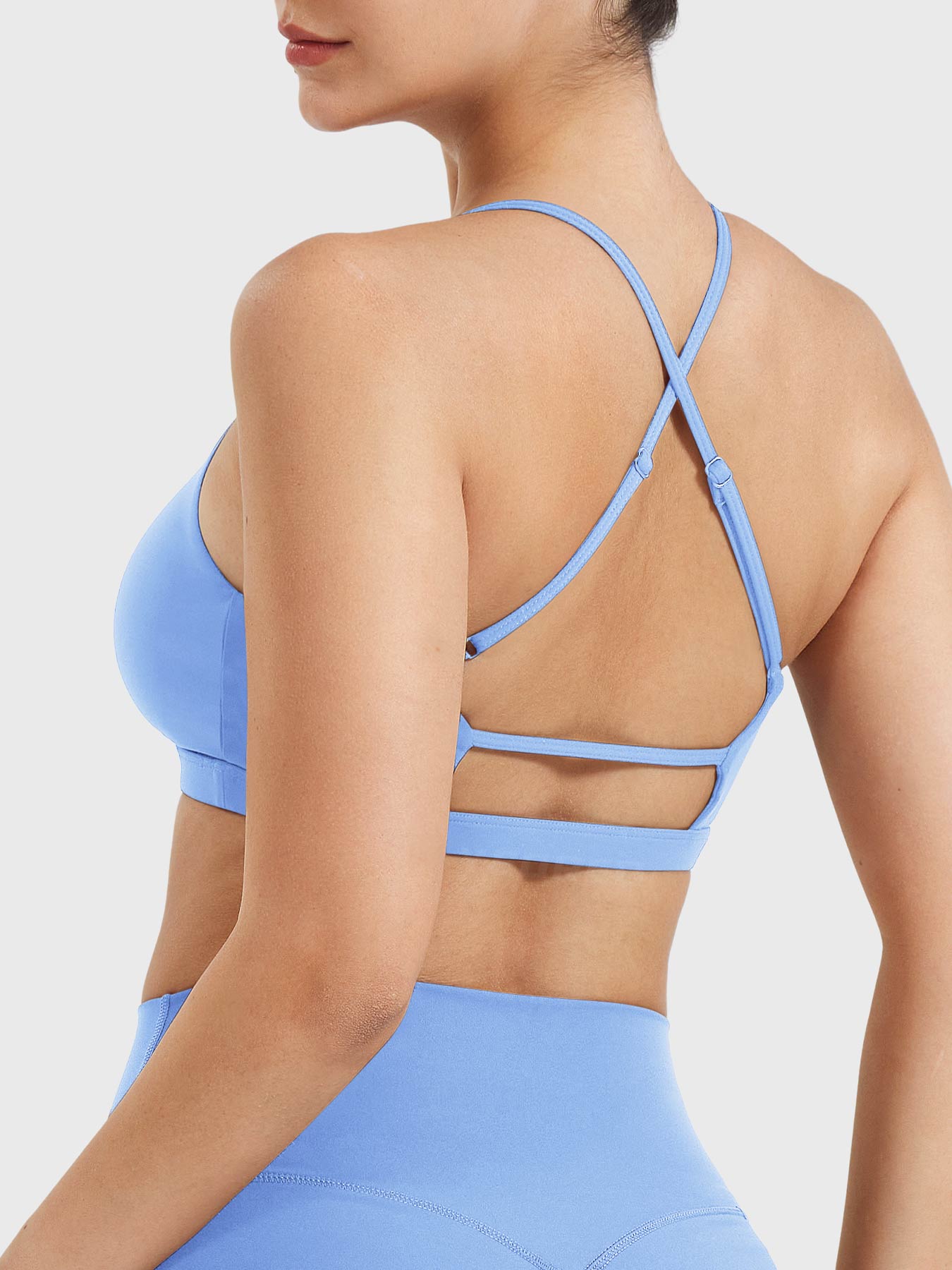 Yeoreo Chilene Criss Cross Back Sports Bra Eisblau / L