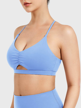 Yeoreo Chilene Criss Cross Back Sports Bra Eisblau / XL