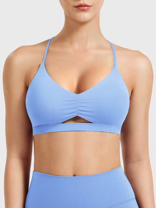 Yeoreo Chilene Criss Cross Back Sports Bra Eisblau / M