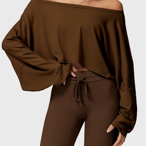 Yeoreo Alison schulterfrei Langarm Dolman