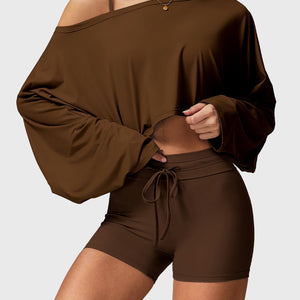 Yeoreo Alison schulterfrei Langarm Dolman