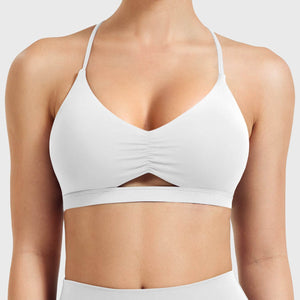 Yeoreo Chilene Criss Cross Back Sports Bra Kakao / M
