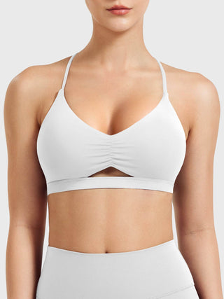Yeoreo Chilene Criss Cross Back Sports Bra Kakao / M