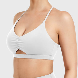 Yeoreo Chilene Criss Cross Back Sports Bra Kakao / XL