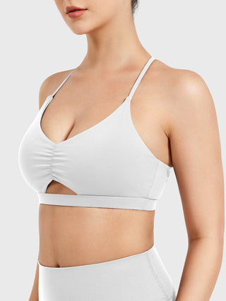 Yeoreo Chilene Criss Cross Back Sports Bra Kakao / XL
